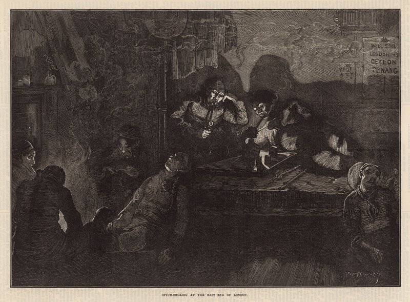 Opium Smoking at the East End of London by William Bazett Murray