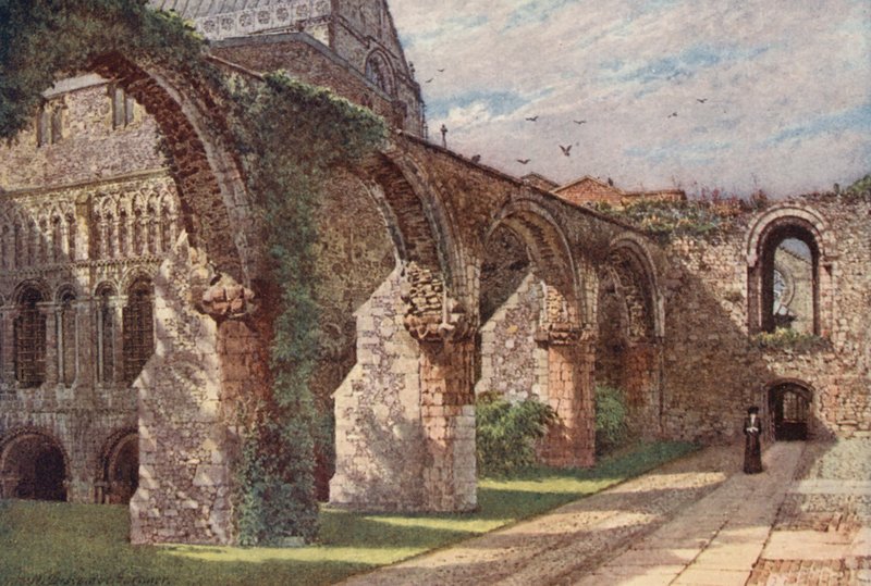 Ruins of the Infirmary, Canterbury Cathedral by William Biscombe Gardner