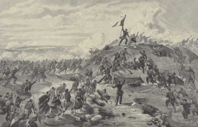 Capture of the Malakoff Redoubt by the French, Siege of Sevastopol, 8 September 1855 by William Crimea Simpson