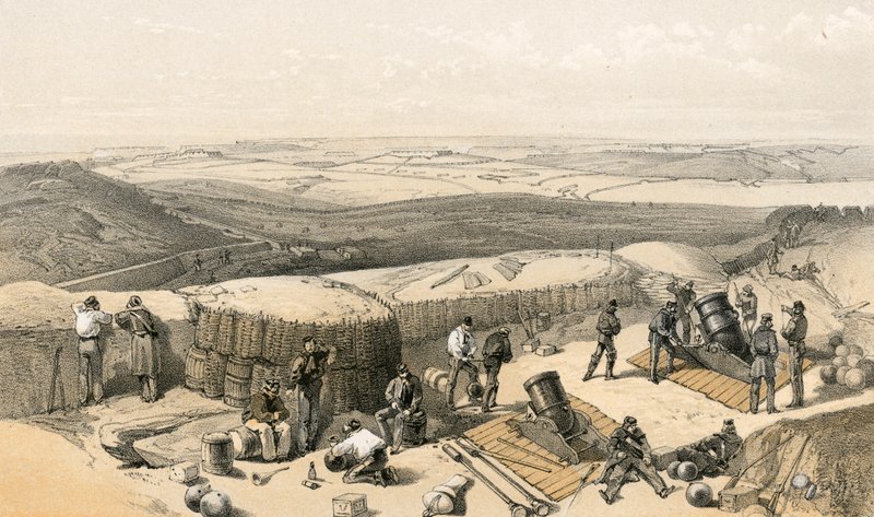 The New Works at the Siege of Sebastopol on the Right Attack by William Crimea Simpson