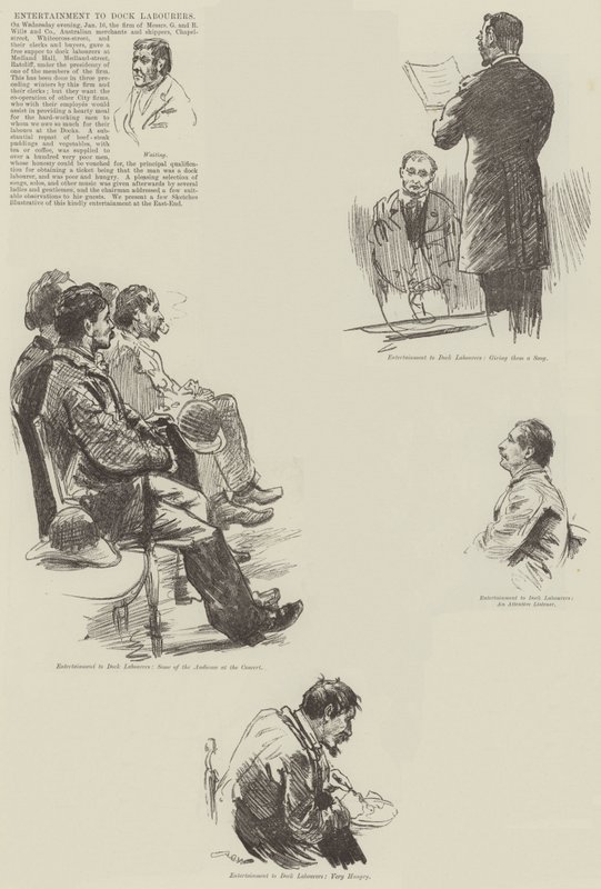Entertainment to Dock Labourers by William Douglas Almond