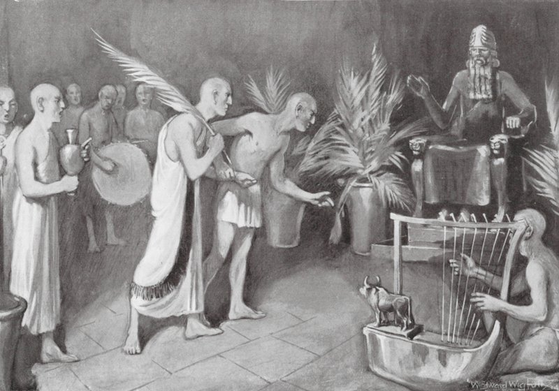 The Worship of Ningirsu by William Edward (after) Wigfull