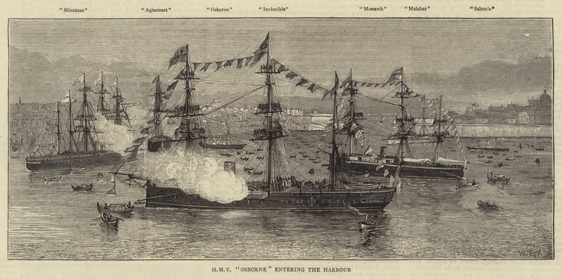 HMY Osborne entering the Harbour by William Edward Atkins