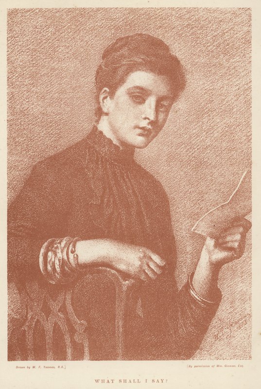 What Shall I Say? by William Frederick (after) Yeames