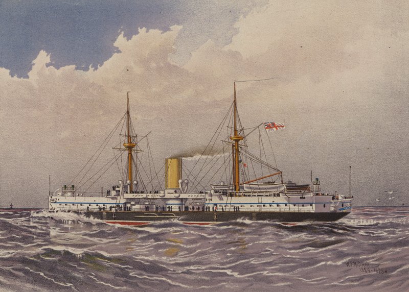 HMS Colossus, 1st class battleship by William Frederick Mitchell