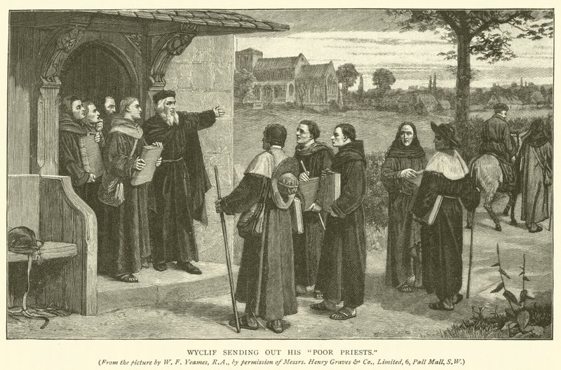 Wyclif Sending Out His Poor Priests by William Frederick Yeames