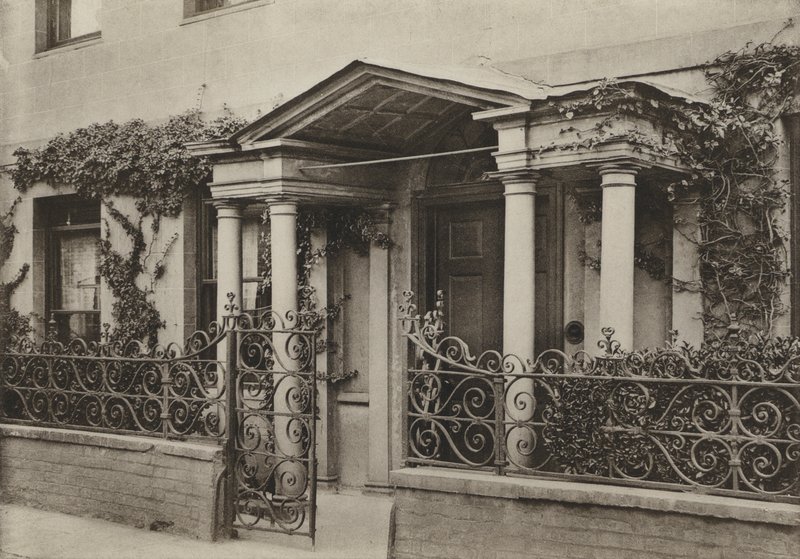 Doorway, Arcaded Porch at Wimborne, Dorset by William Galsworthy Davie