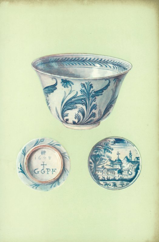 Bowl, probably made at Pisa, dated 1638 by William Gibb