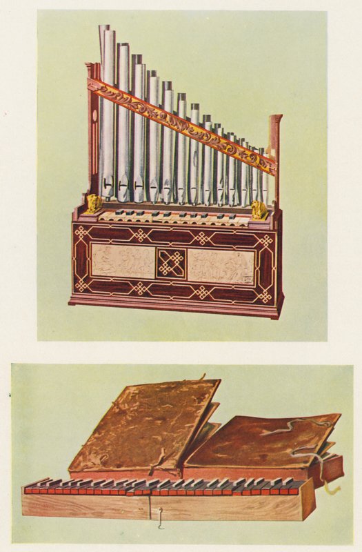 Musical instruments: Portable organ and Bible regal by William Gibb