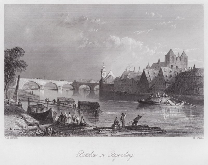 Ratisbon or Regensberg by William H. Bartlett
