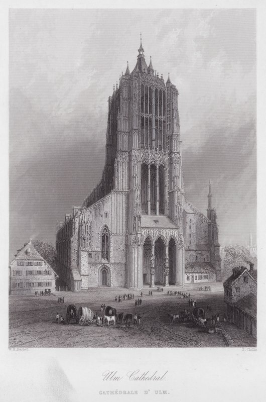 Ulm Cathedral by William H. Bartlett