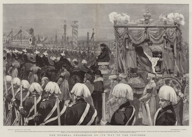 The Funeral Procession on its Way to the Fortress by William Hatherell