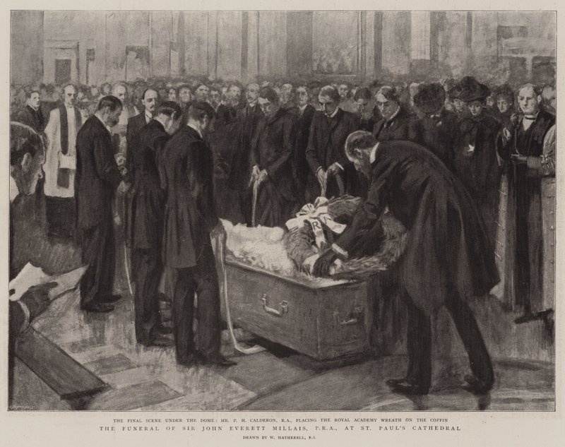 The Funeral of Sir John Everett Millais at St Paul