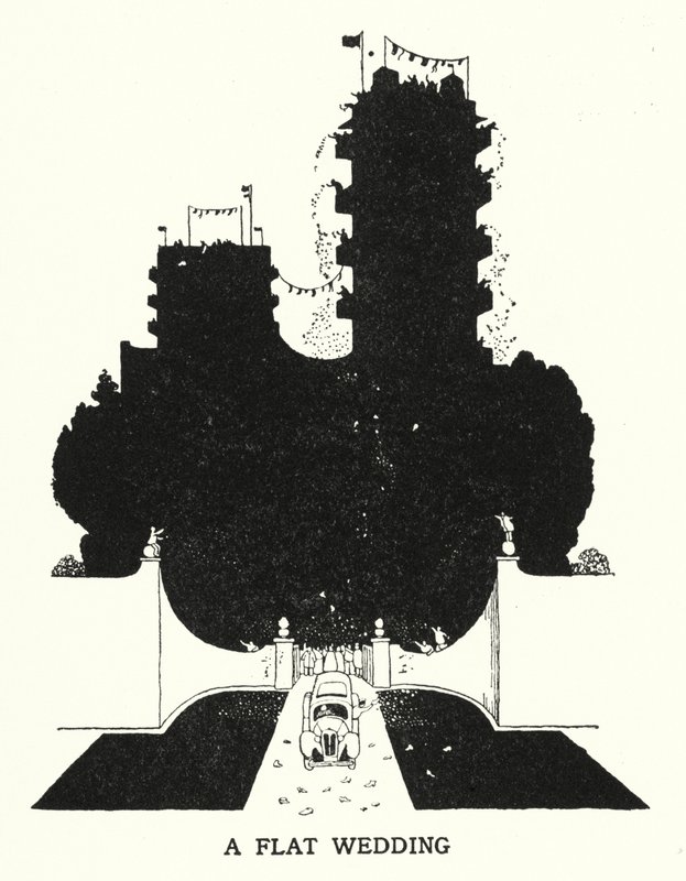 A Flat Wedding by William Heath Robinson
