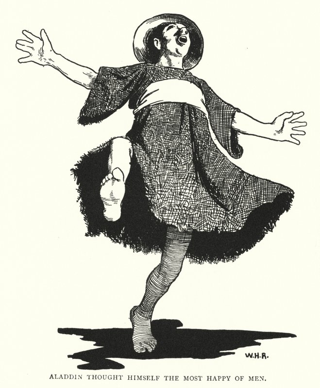 Aladdin Thought Himself the Most Happy of Men by William Heath Robinson