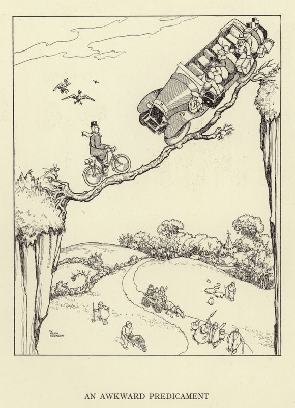 An Awkward Predicament by William Heath Robinson
