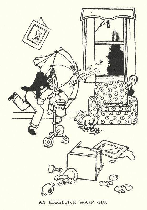 An Effective Wasp Gun by William Heath Robinson
