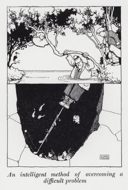 An Intelligent Method of Overcoming a Difficult Problem by William Heath Robinson