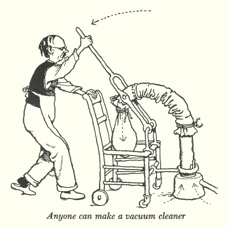 Anyone can make a vacuum cleaner by William Heath Robinson