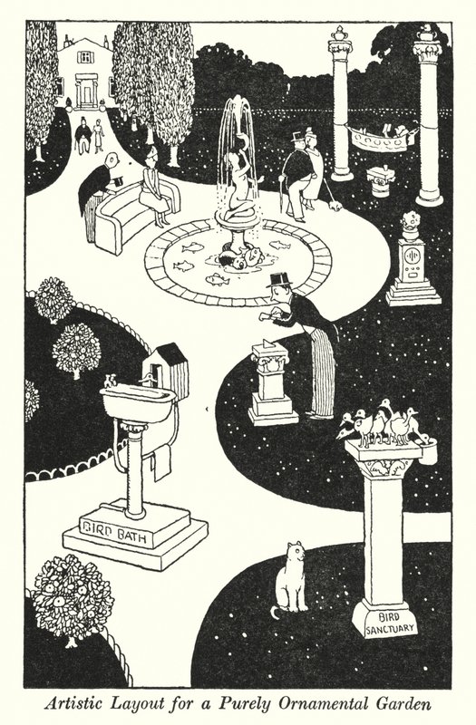Artistic Layout for a Purely Ornamental Garden by William Heath Robinson