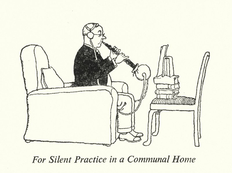 For Silent Practice in a Communal Home by William Heath Robinson