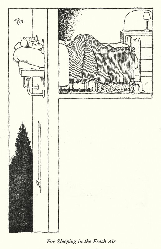 For Sleeping in the Fresh Air by William Heath Robinson