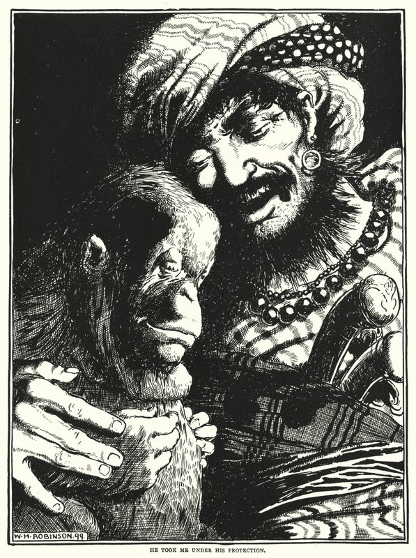 He took me under his protection by William Heath Robinson