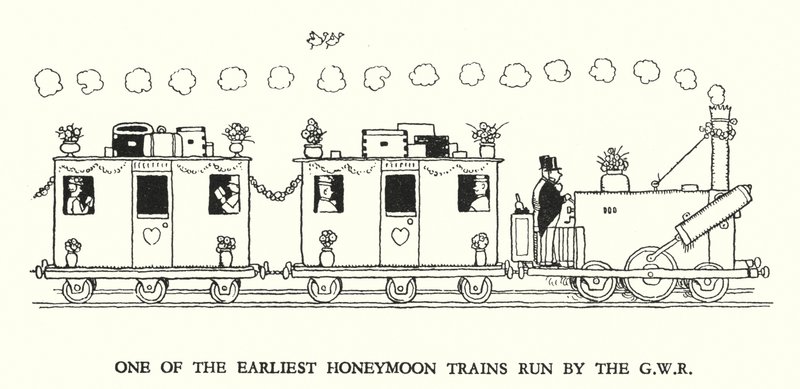 Illustration for Railway Ribaldry by W Heath Robinson by William Heath Robinson