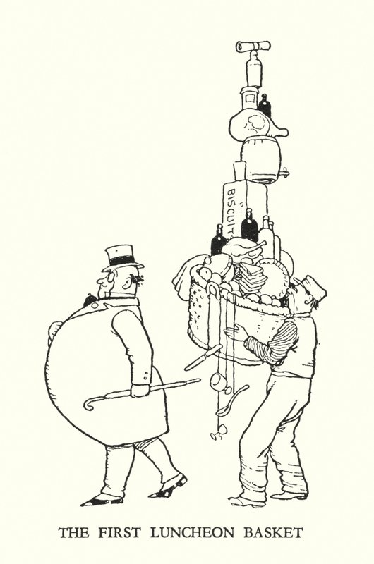 Illustration for Railway Ribaldry by W Heath Robinson by William Heath Robinson