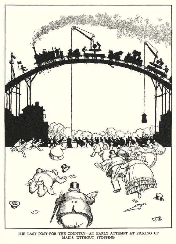 Illustration for Railway Ribaldry by William Heath Robinson