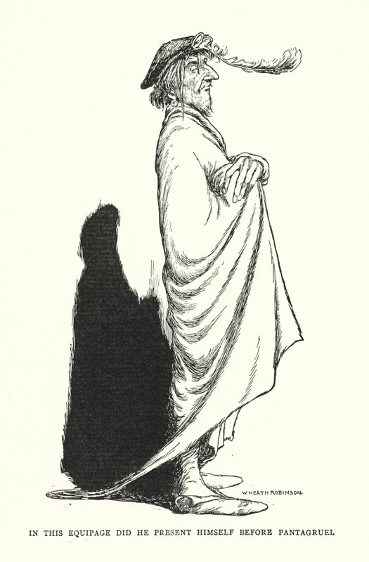 In this equipage did he present himself before Pantagruel by William Heath Robinson