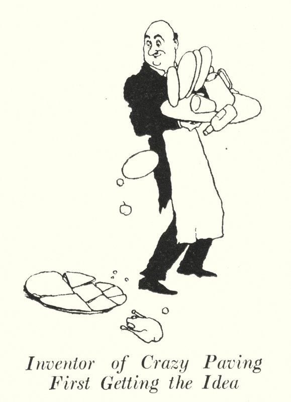 Inventor of Crazy Paving First Getting the Idea by William Heath Robinson