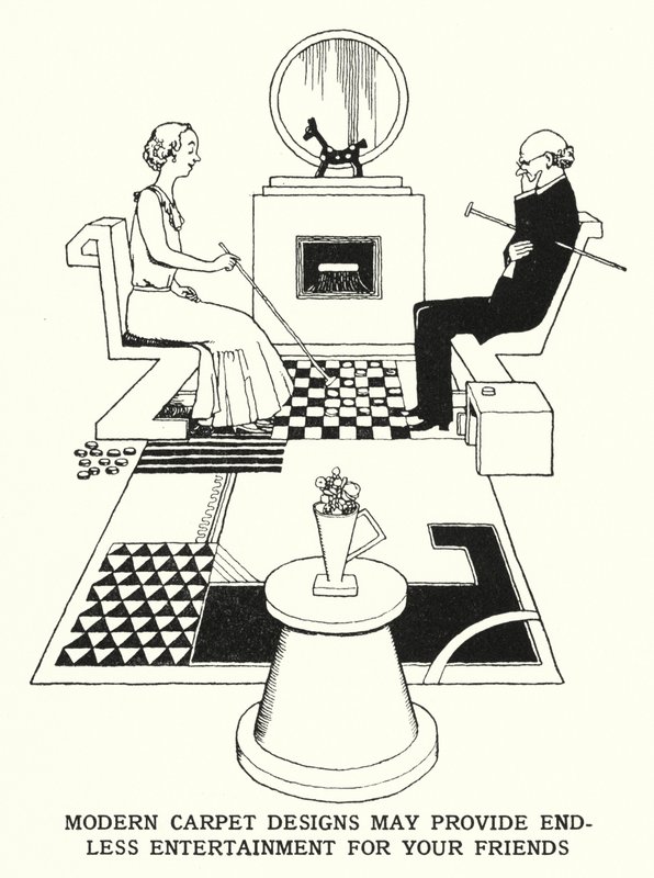 Modern Carpet Designs May Provide Endless Entertainment for Your Friends by William Heath Robinson