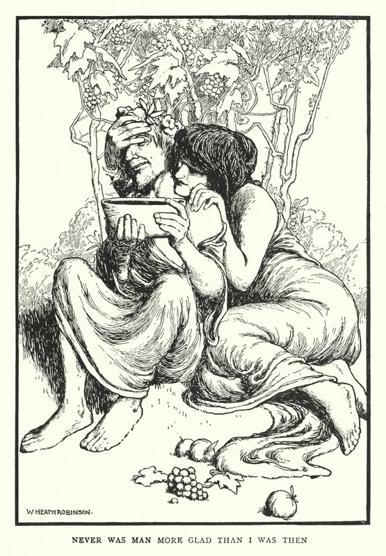 Never was man more glad than I was then by William Heath Robinson