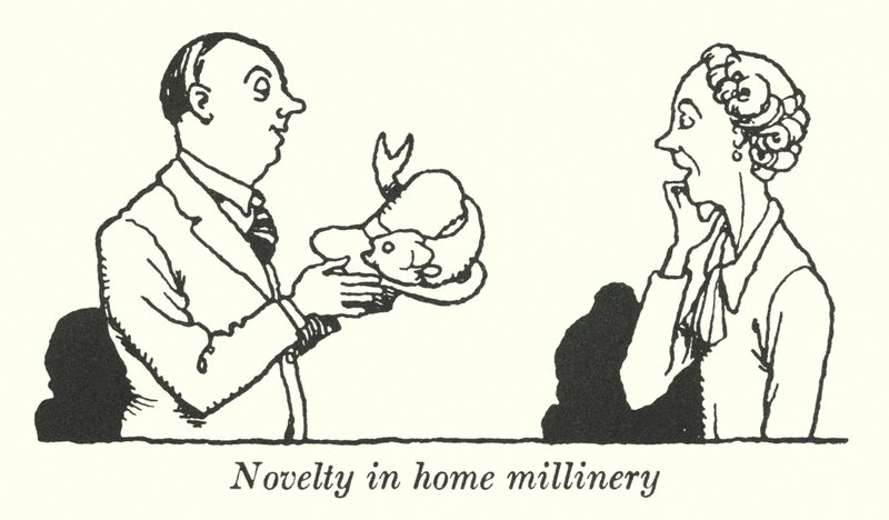 Novelty in Home Millinery by William Heath Robinson