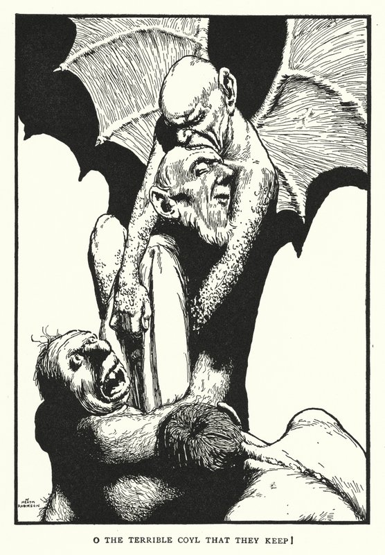 O the terrible Coil that they keep! by William Heath Robinson