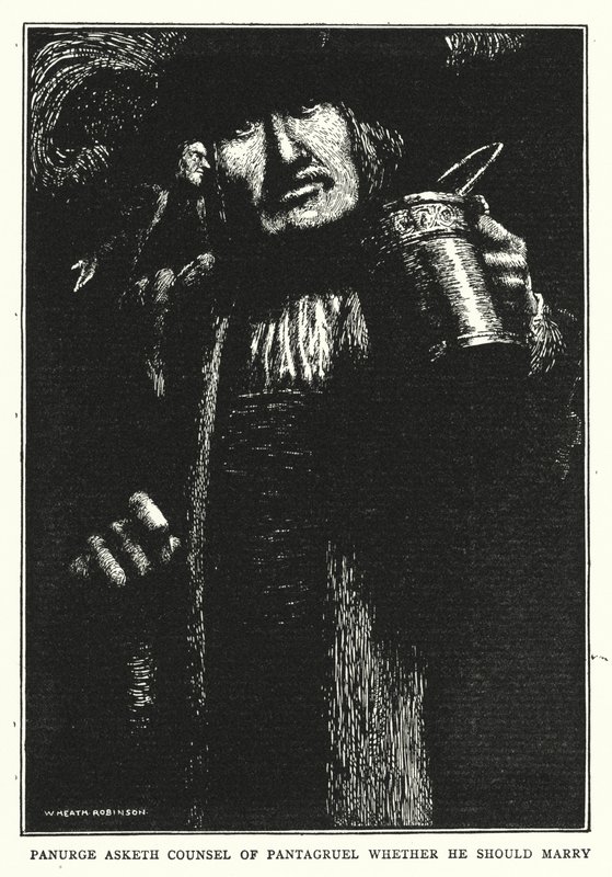 Panurge Asks Counsel of Pantagruel Whether He Should Marry by William Heath Robinson