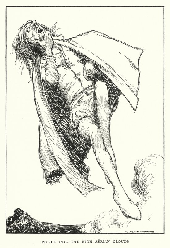 Pierce into the high aerial clouds by William Heath Robinson