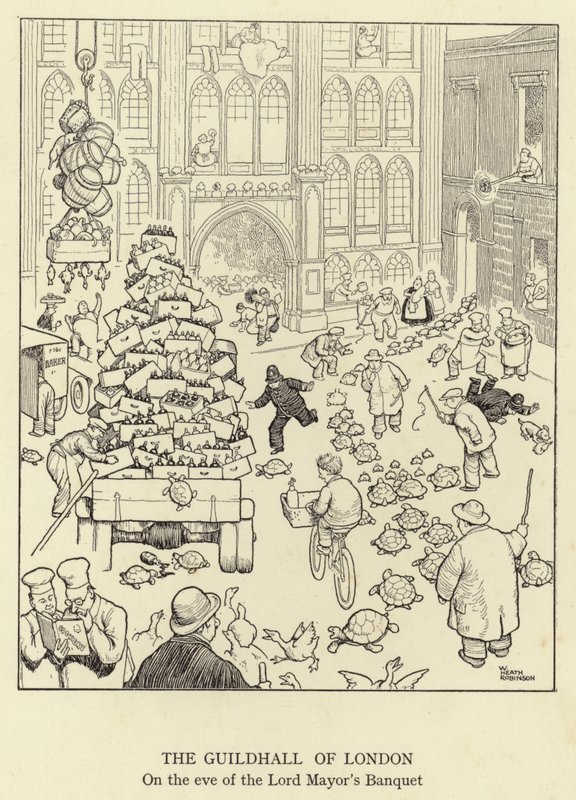 The Guildhall of London, on the Eve of the Lord Mayor