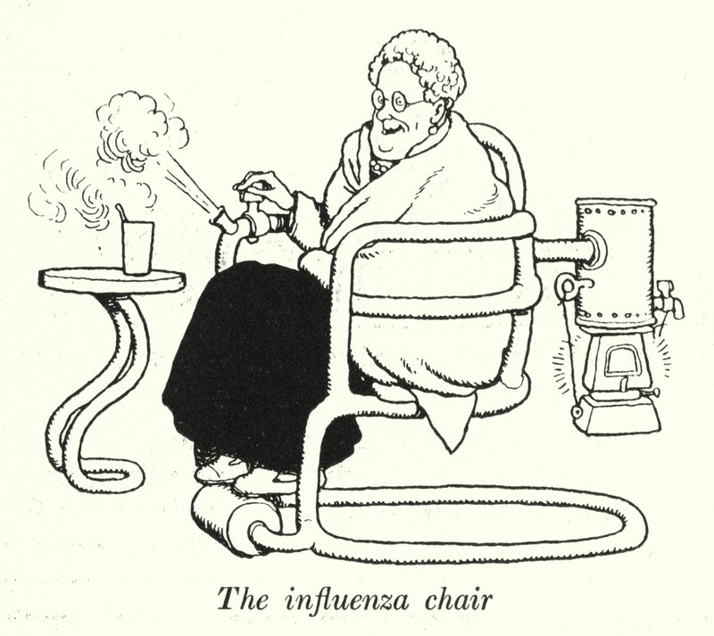 The Influenza Chair by William Heath Robinson