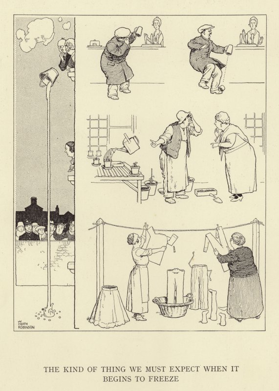 The Kind of Thing We Must Expect When It Begins to Freeze by William Heath Robinson