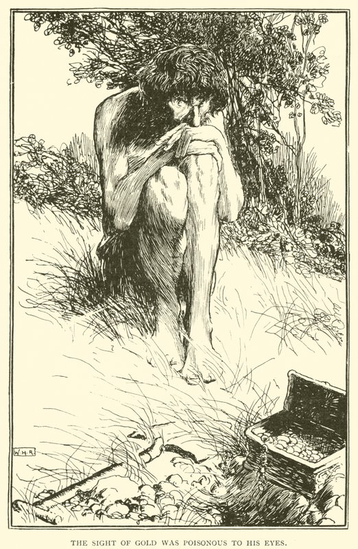 The sight of gold was poisonous to his eyes by William Heath Robinson