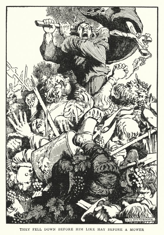 They Fell Down Before Him Like Hay Before a Mower by William Heath Robinson