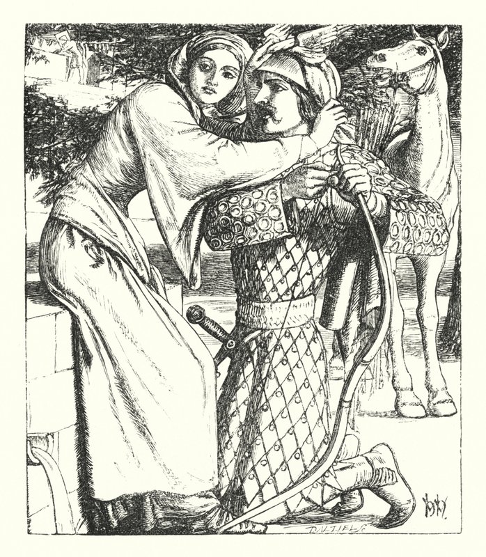 The Ballad of Oriana by William Henry (after) Hunt
