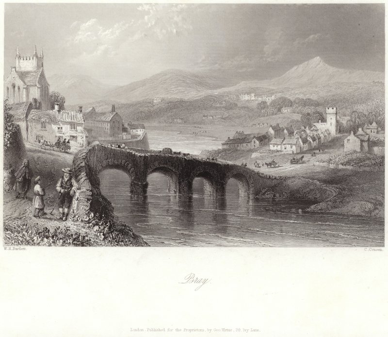 Bray in County Wicklow by William Henry Bartlett