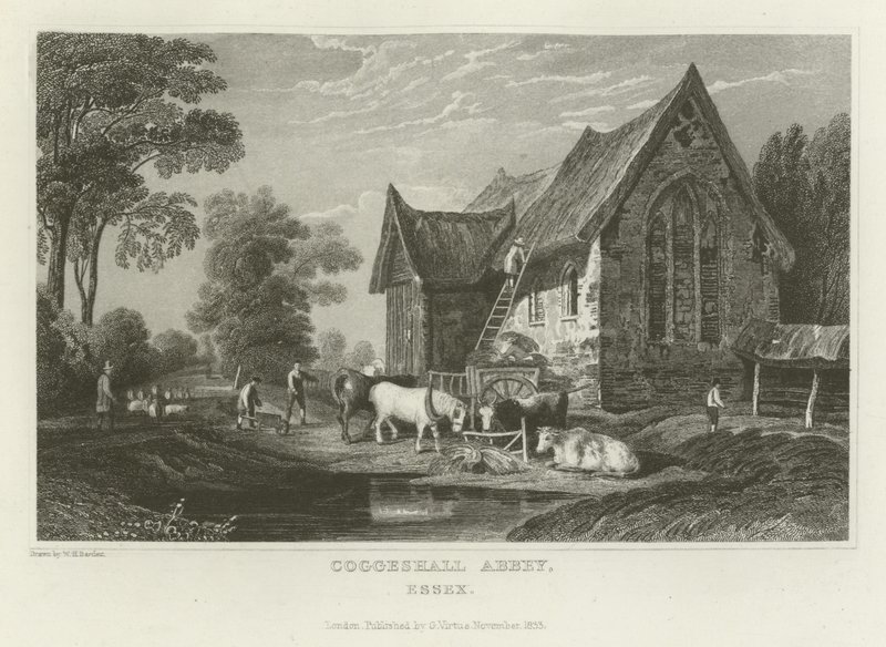 Coggeshall Abbey, Essex by William Henry Bartlett
