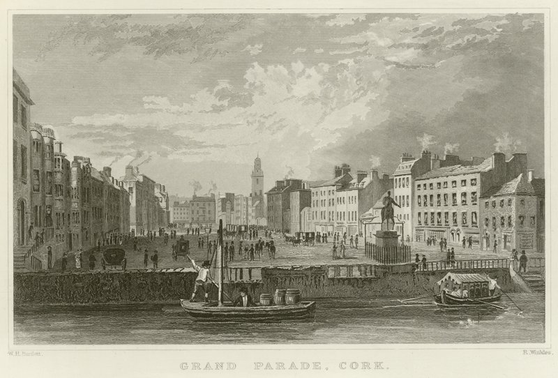 Grand Parade in Cork by William Henry Bartlett