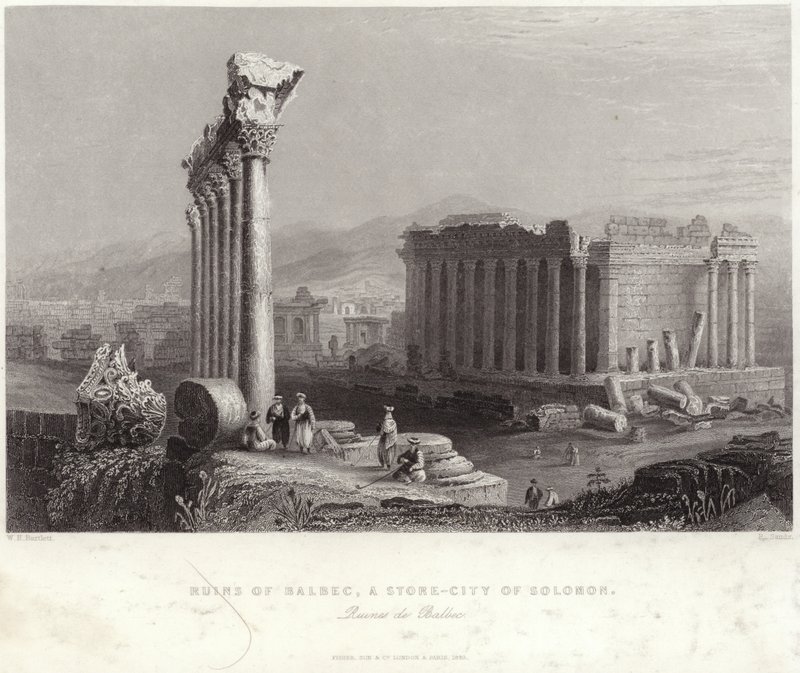 Ruins of Balbec by William Henry Bartlett