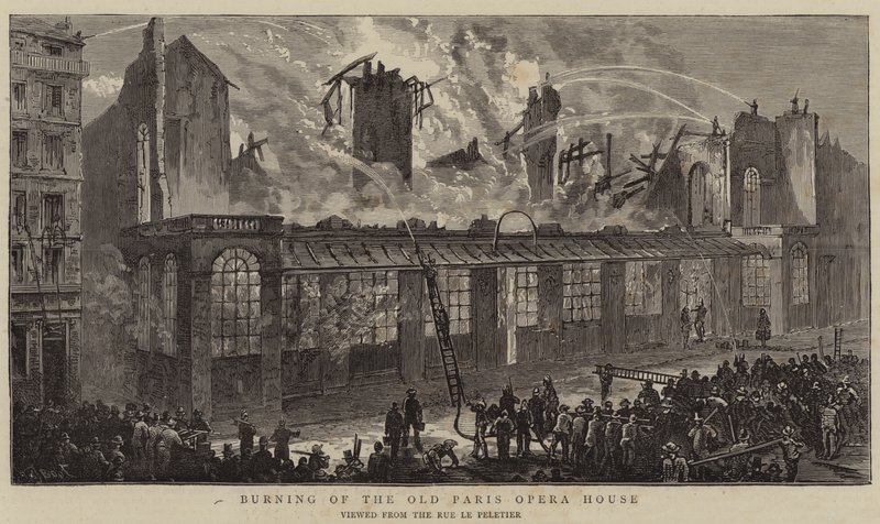 Burning of the Old Paris Opera House by William Henry James Boot