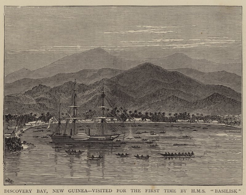 Discovery Bay, New Guinea, visited for the First Time by HMS Basilisk by William Henry James Boot